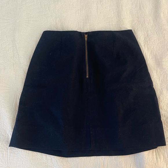 Jcrew navy pleated skirt - Picture 3 of 3